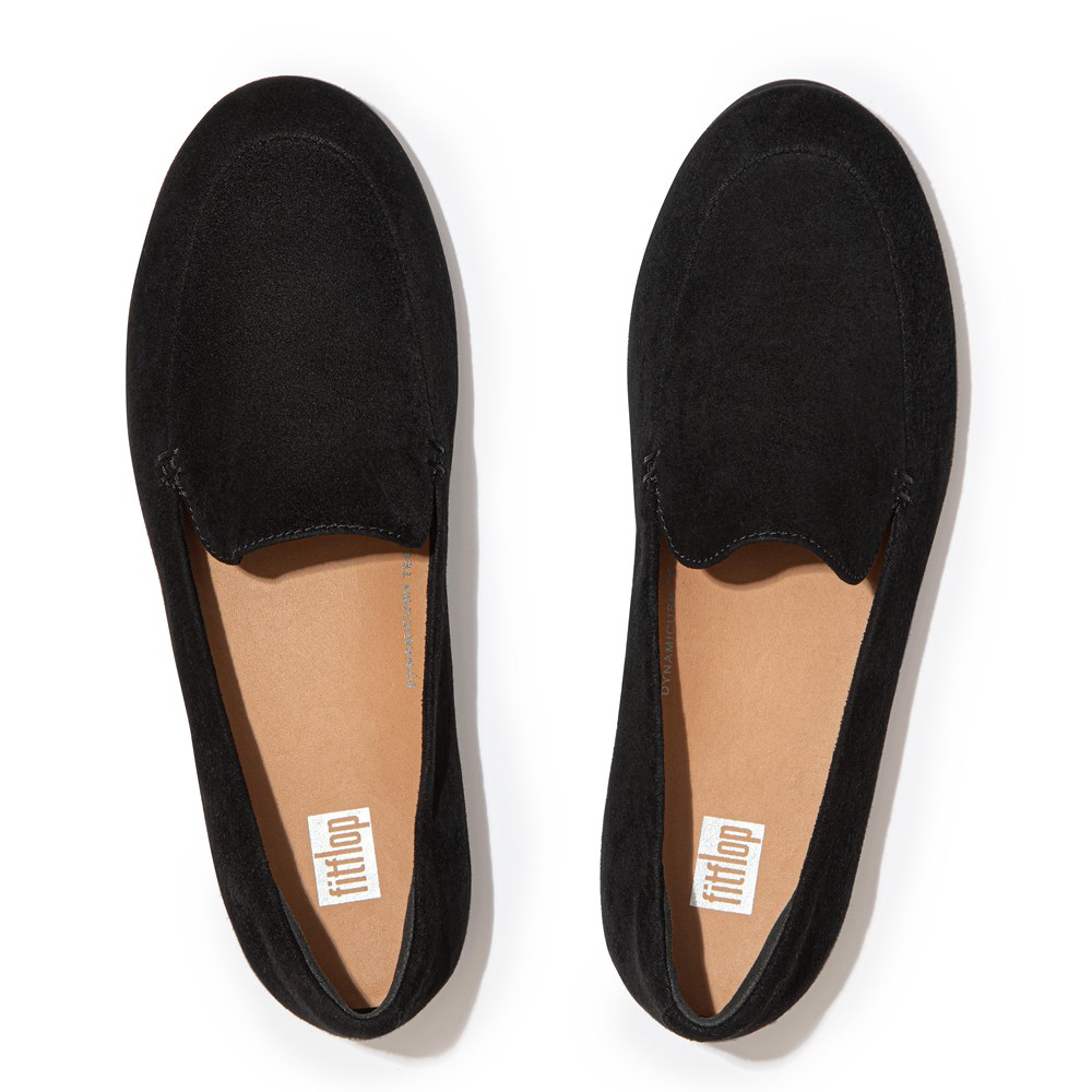 Fitflop Philippines Fitflop Womens Loafers Black Fitflop Lena Suede Online